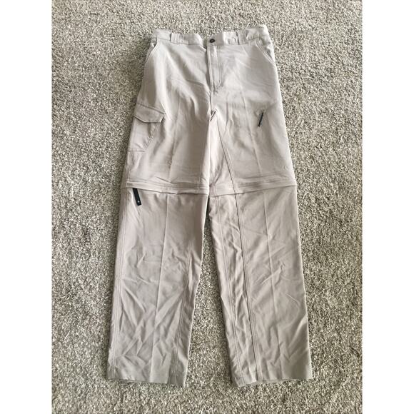 Magellan Boys Overcast Zip Off Pants Convertible Shorts Fish Gear XL 18/20 Khaki - Picture 1 of 7